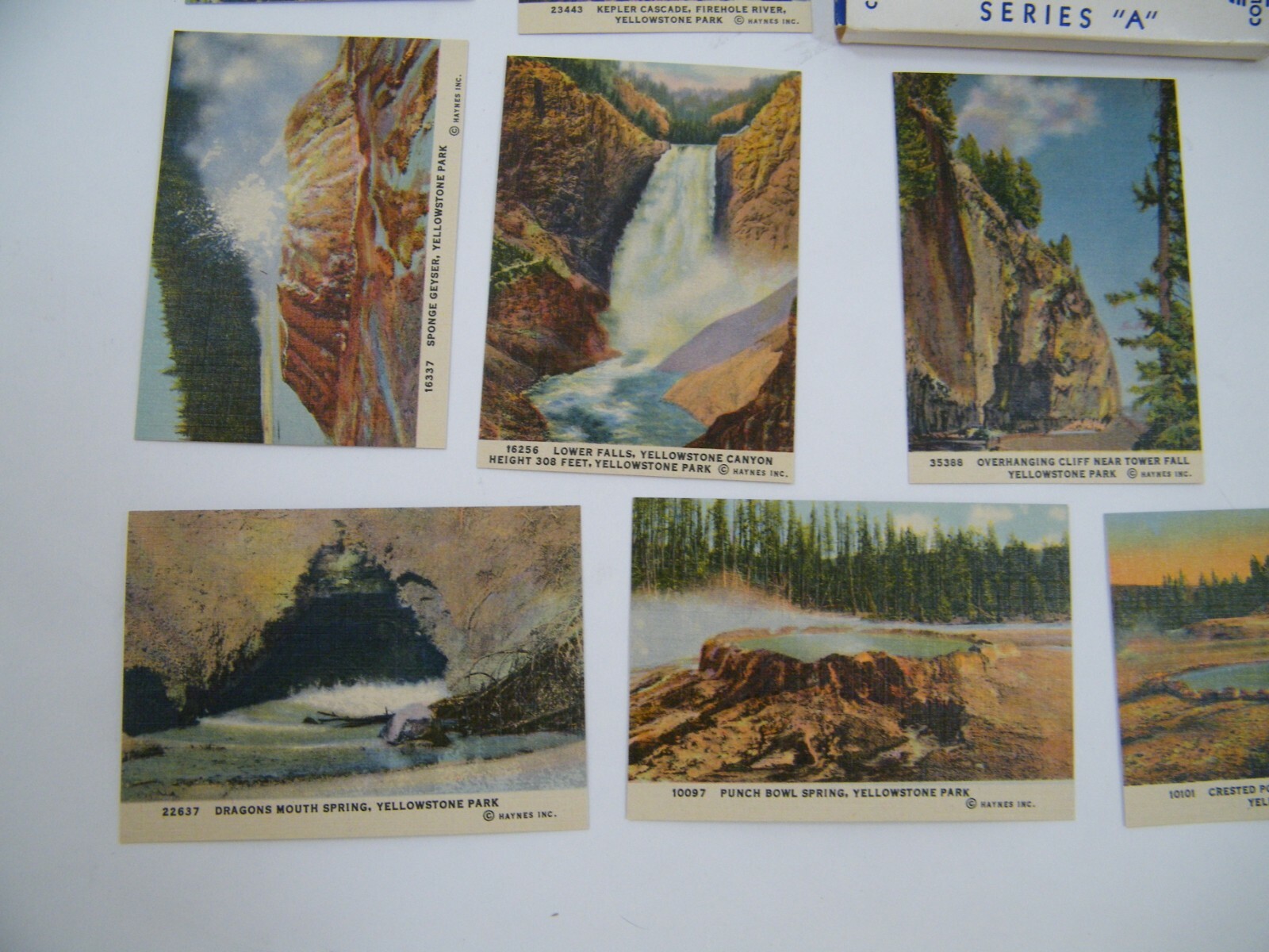 YELLOWSTONE NATIONAL PARK 20 MINIATURE POSTCARDS 3 1/2″ X 2 1/2″ BY HAYNES