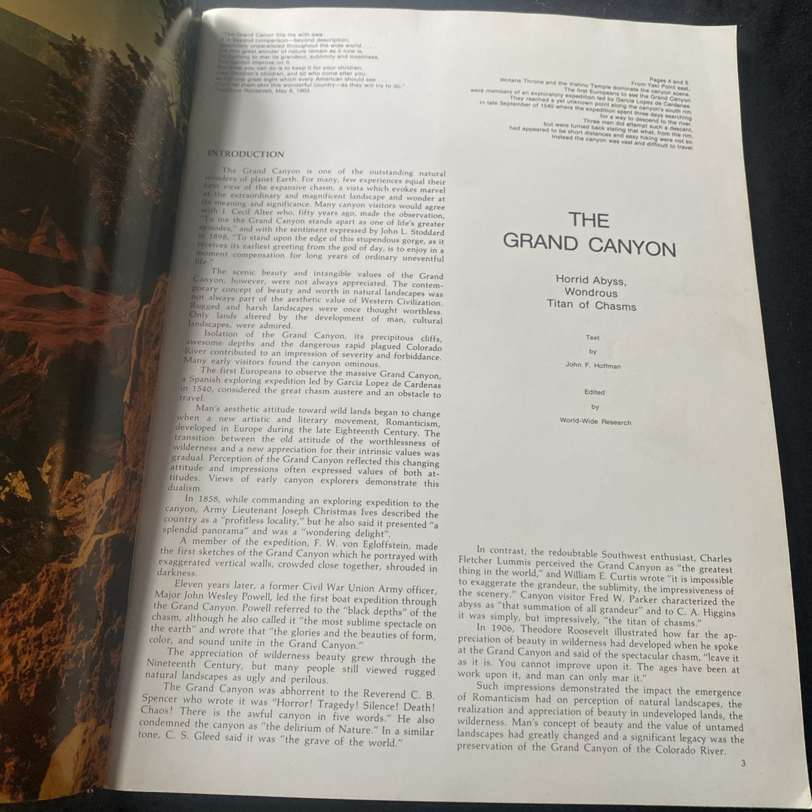 National Parkways Photographic Comprehensive Guide Grand Canyon 1977 & Brochure