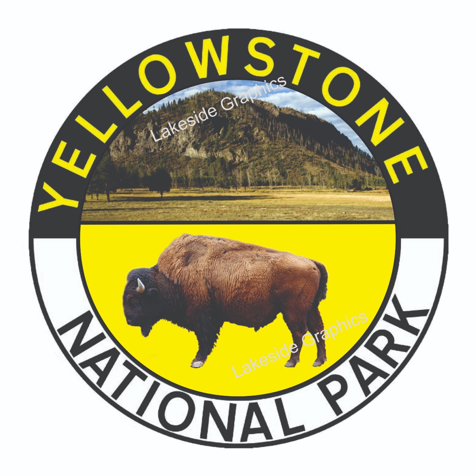 Yellowstone National Park Sticker Montana Wyoming Idaho National Park Decal