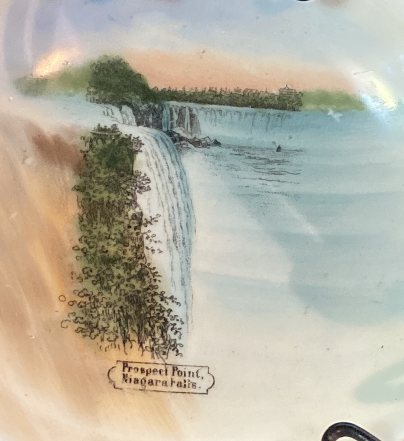 Vintage Prospect Point Niagara Falls Collector Bowl Made In Germany