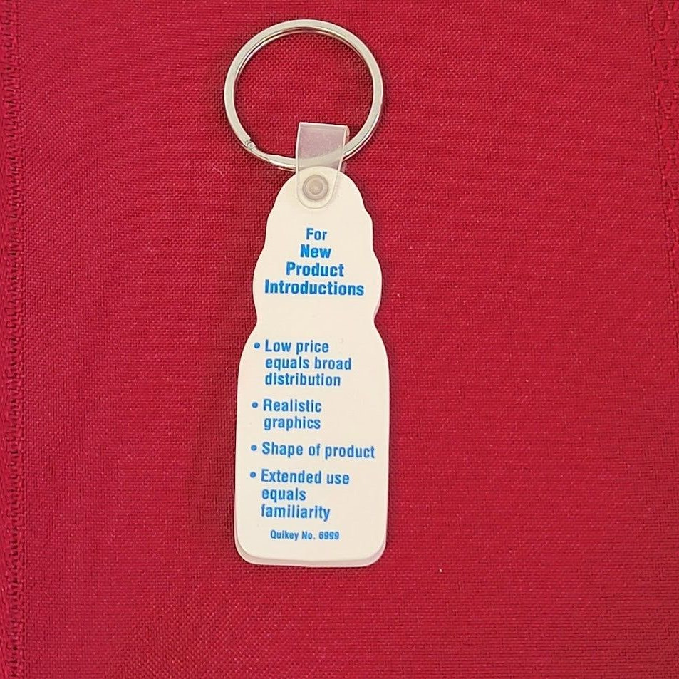 Vintage 90’s Keychain Keyfob Producers Dairy Grab ‘N Go Milk Bottle Made in USA