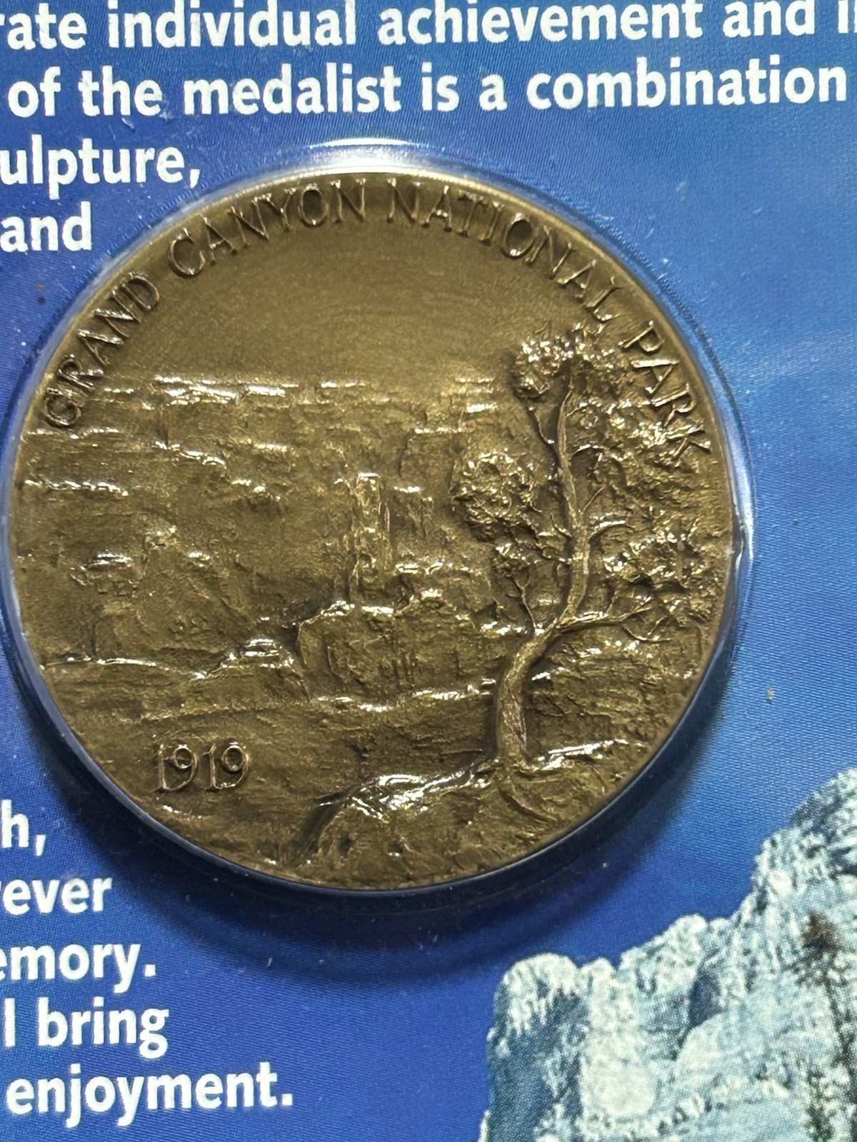NATIONAL PARK & MONUMENT MEDALS, GRAND CANYON, 2006 MACO, SOLID BRONZE
