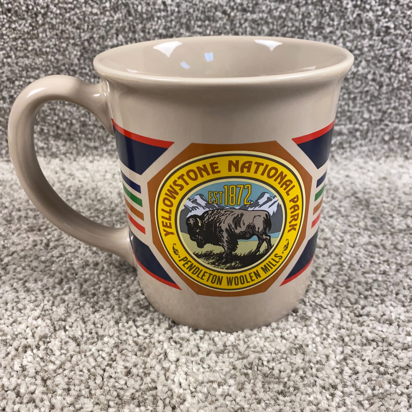 Pendleton Woolen Mills Yellowstone National Park Ceramic Mug 18oz Coffee Cup