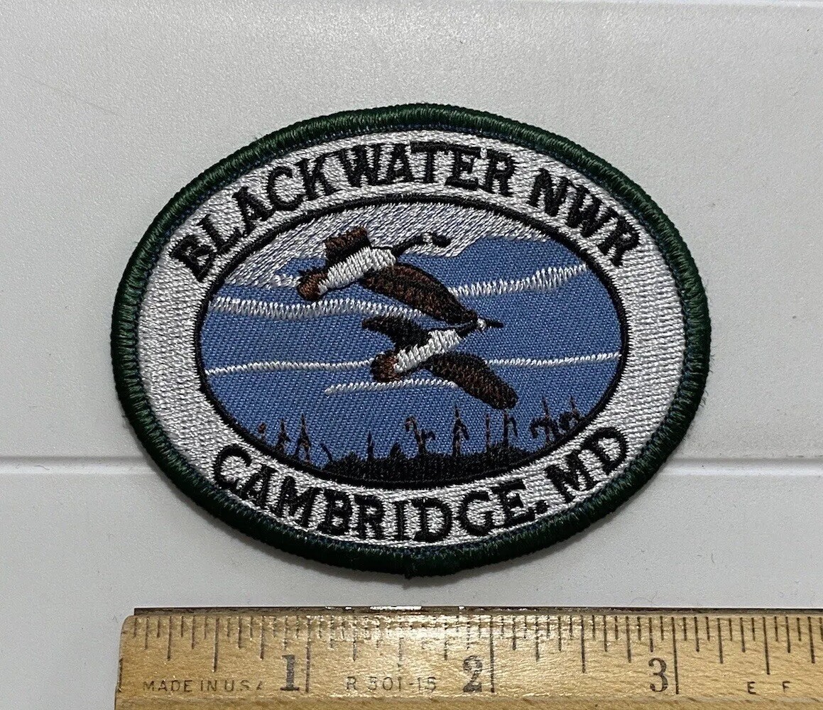 Blackwater National Wildlife Refuge NWR Cambridge Maryland Souvenir Patch Badge