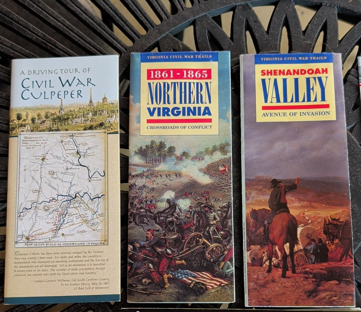 Lot of 14 Civil War Virginia Battlefield Parks Pamphlets Handouts Maps History
