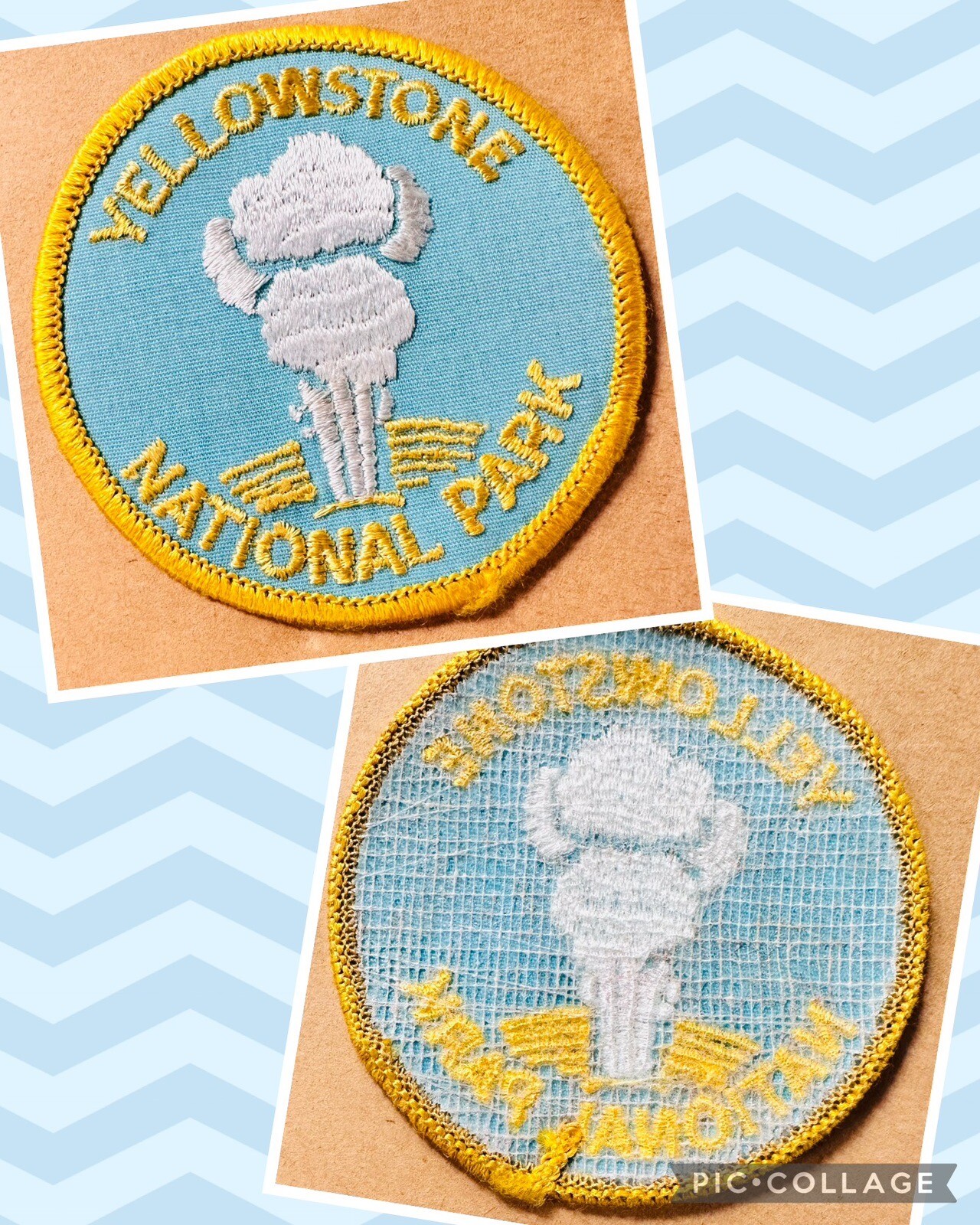 Rare Yellowstone National Park Wyoming Old Faithful Geyser 3” Souvenir Patch