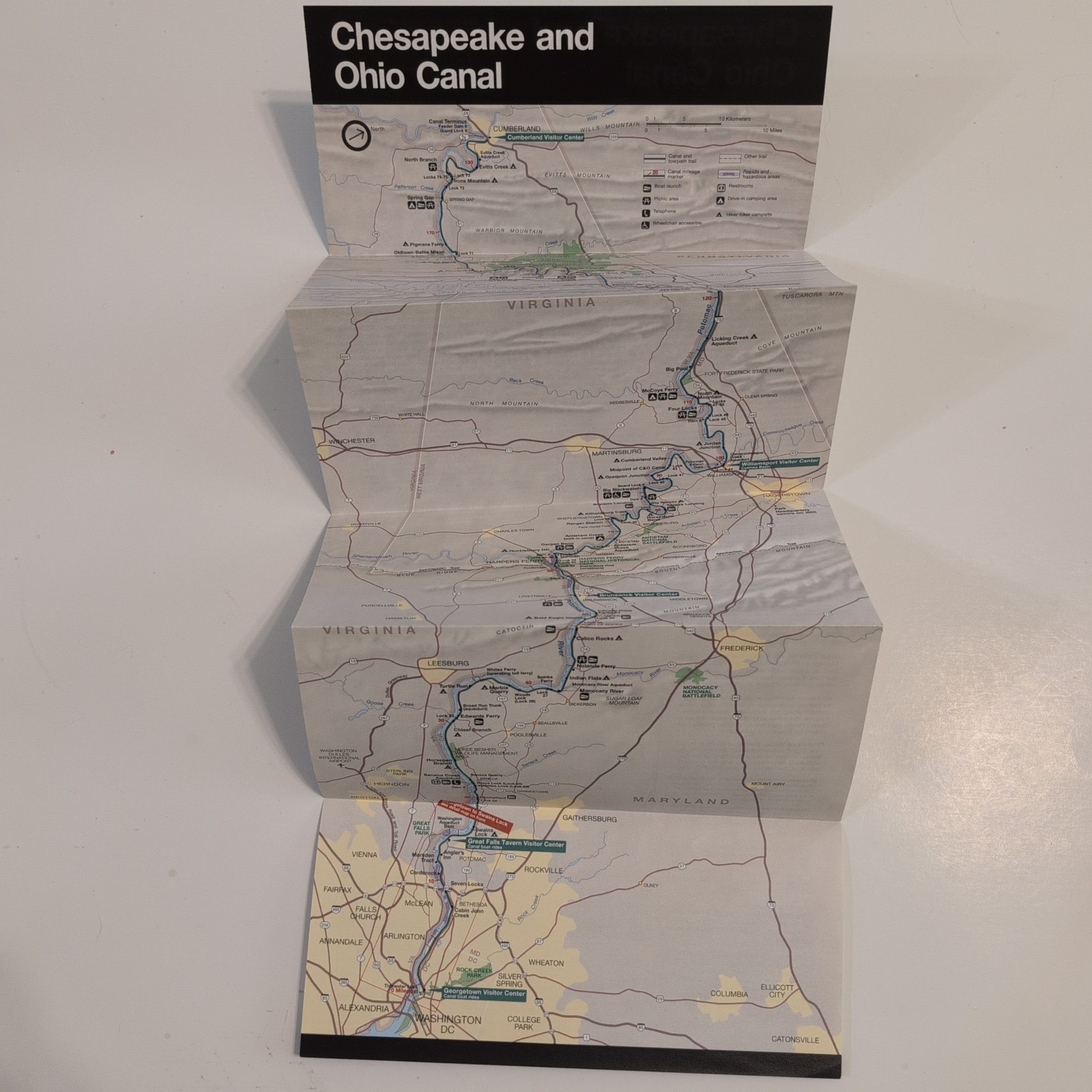 Chesapeake & Ohio Canal National Park Service NPS Unigrid GPO 2004 Reprint 2001