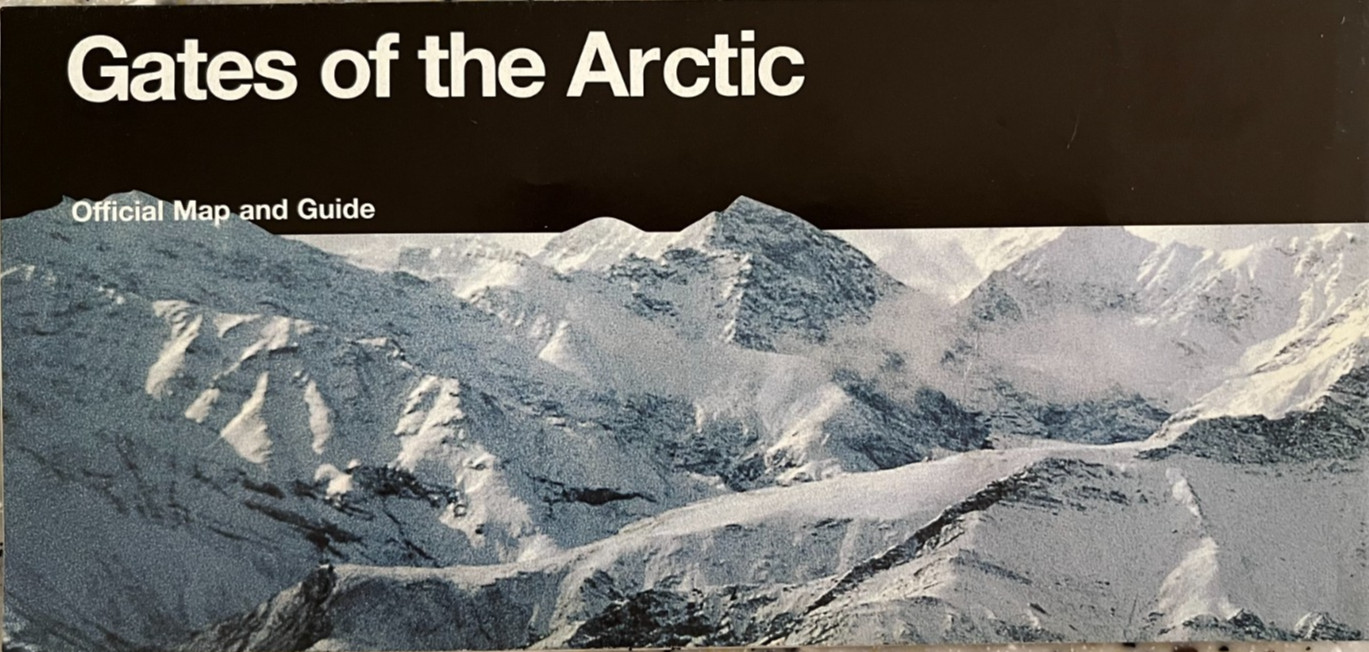 Vintage 1999 GATES of the ARCTIC NATIONAL PARK SERVICE UNIGRID BROCHURE/MAP