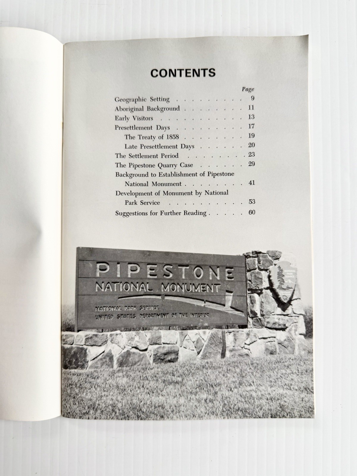 Lot Of 4 Pipestone National Monument Minnesota Tourist History Leaflets Booklets