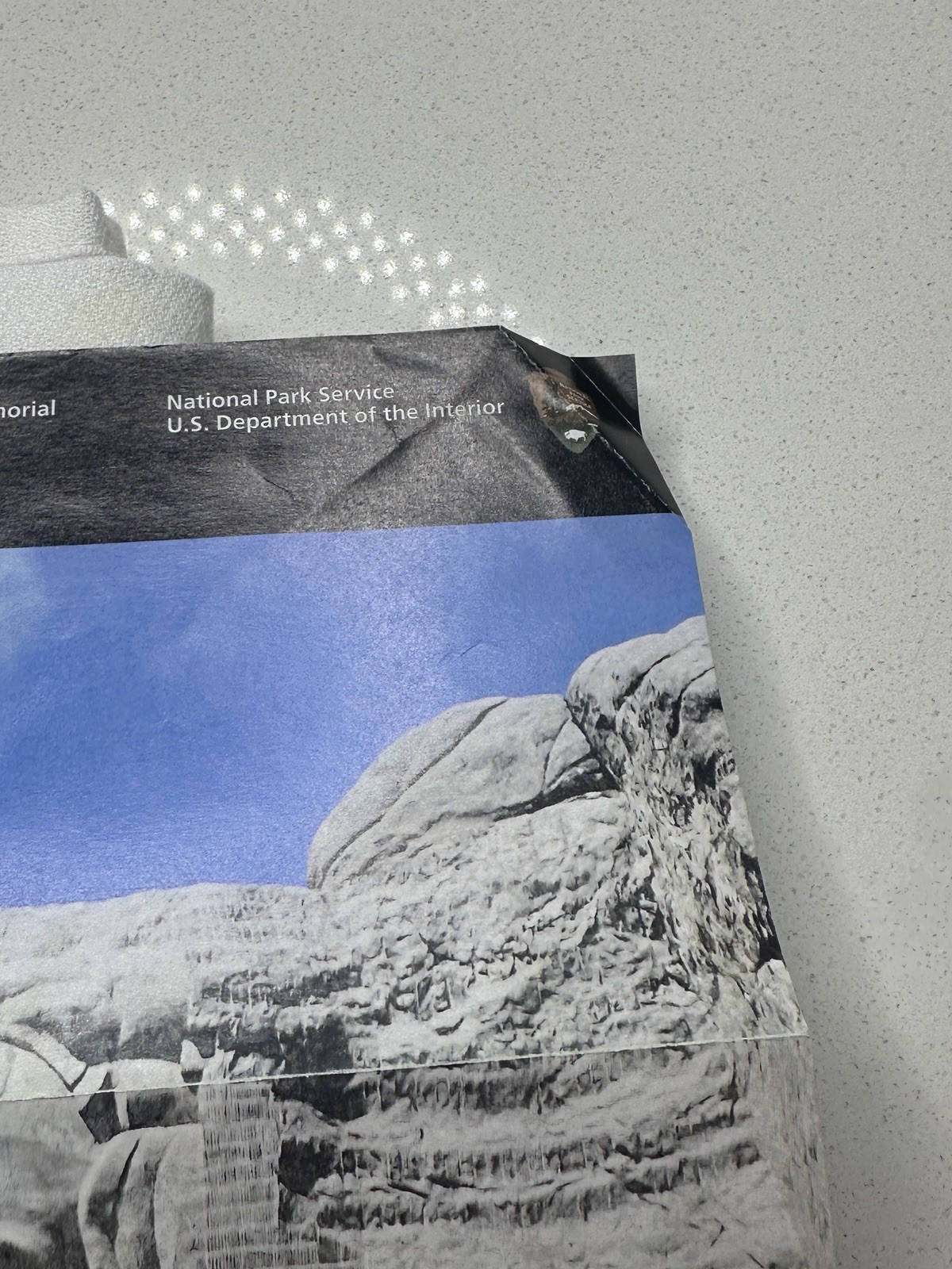 Souvenir Color Mount Rushmore Memorial Brochure Fold-Out Poster SD 2017