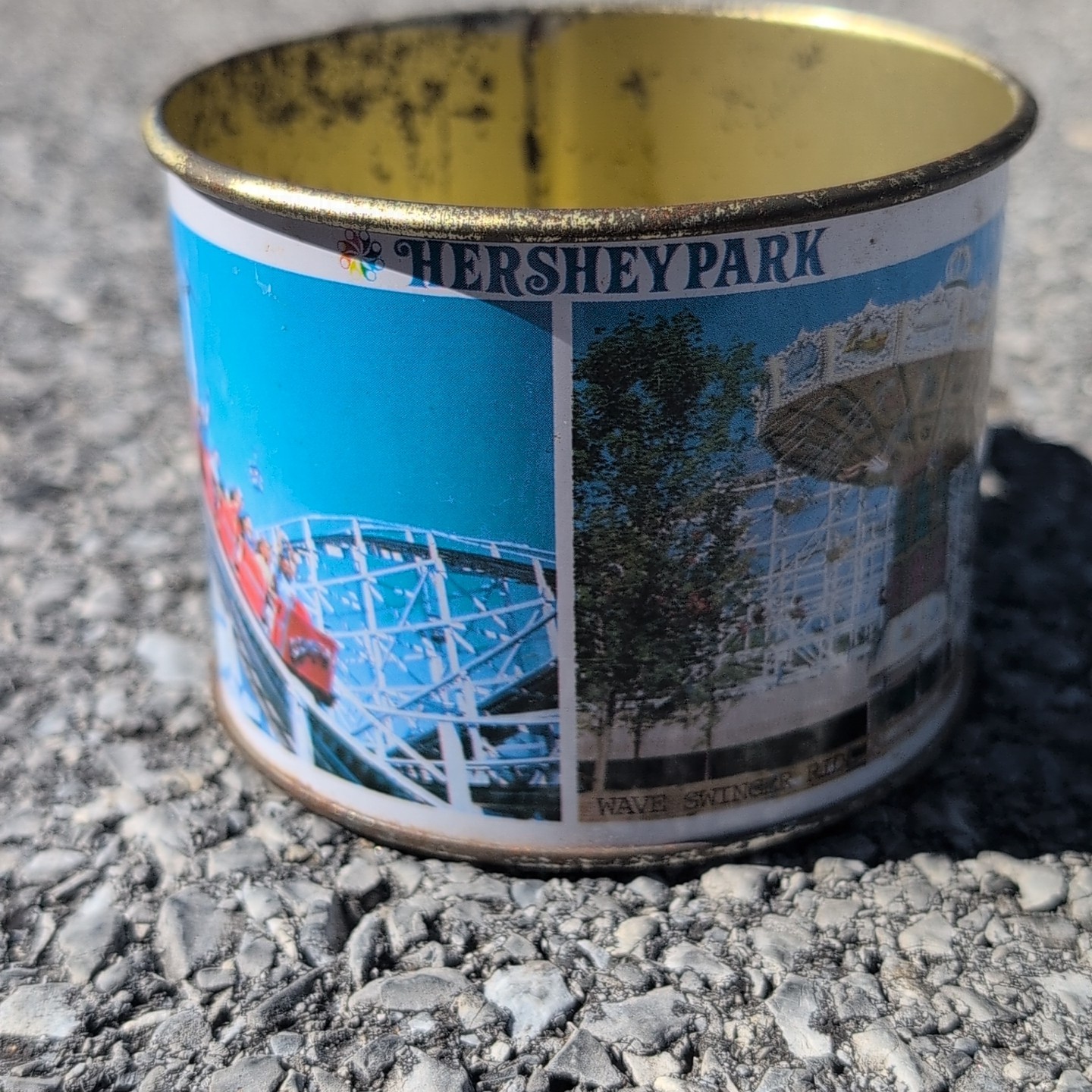 Vintage Hersheypark HERSHEY PA Comet SooperDooperLooper Tin Metal Souvenir Cup
