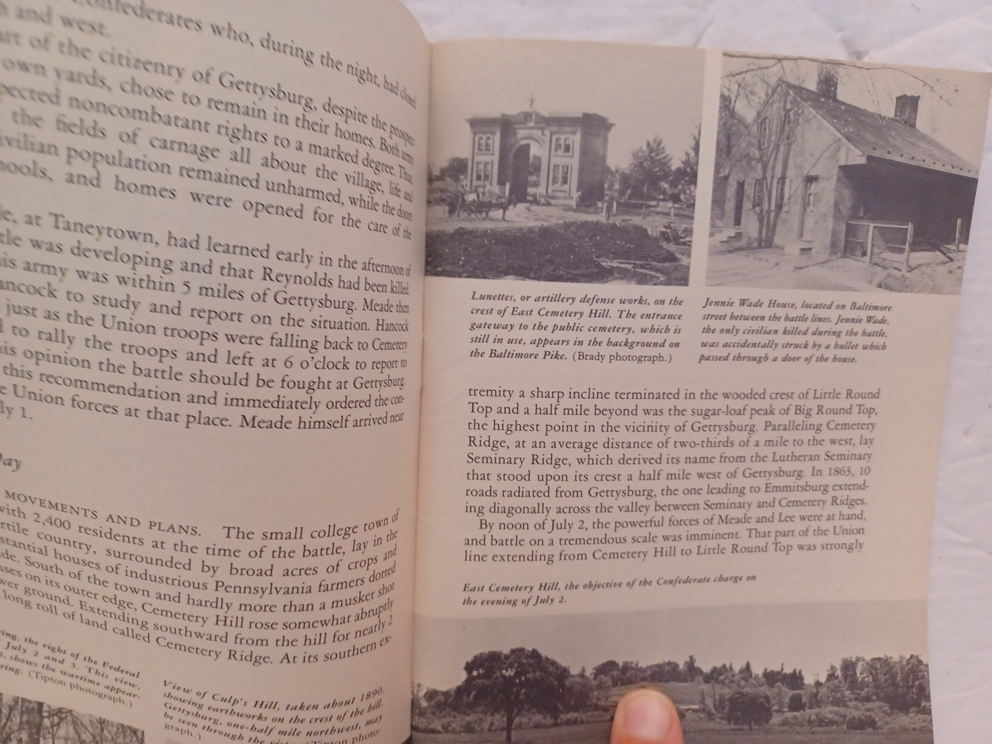MANASSAS (BULL RUN)VA 1961 & GETTYSBURG 1961 National Park Service Handbooks
