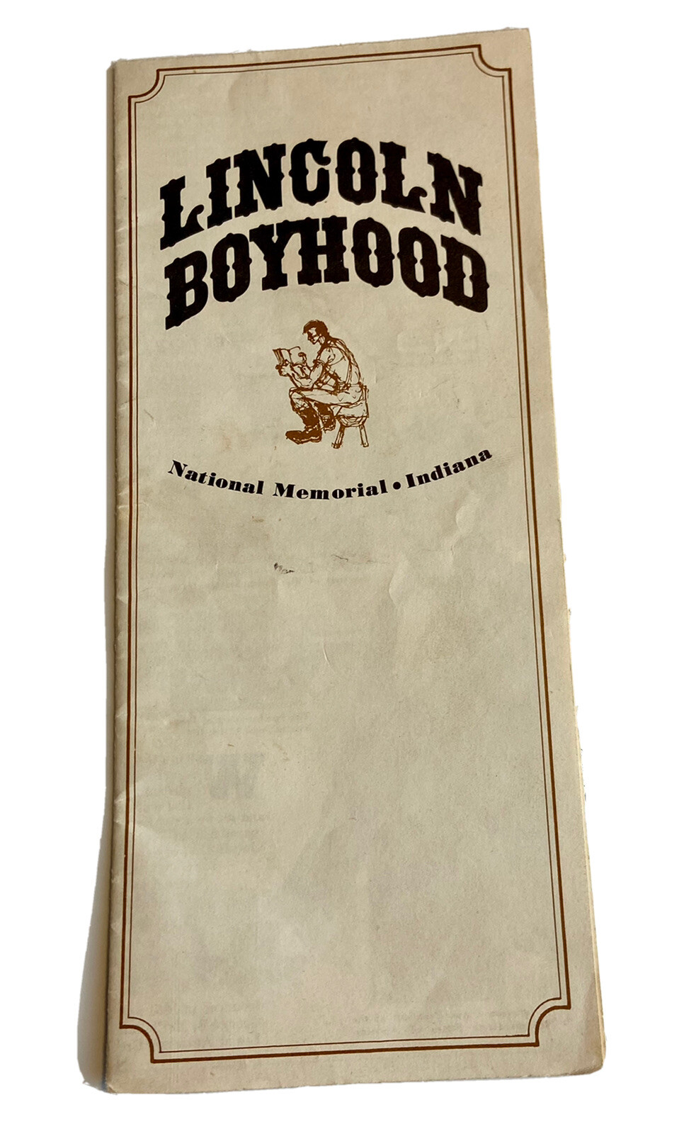 Vintage 1968 Lincoln Boyhood National Memorial Musuem Brochure