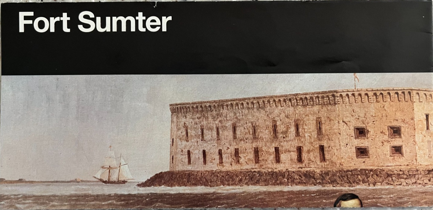 2002 FORT SUMTER NM NATIONAL PARK SERVICE UNIGRID BROCHURE/MAP Stand Alone OOP