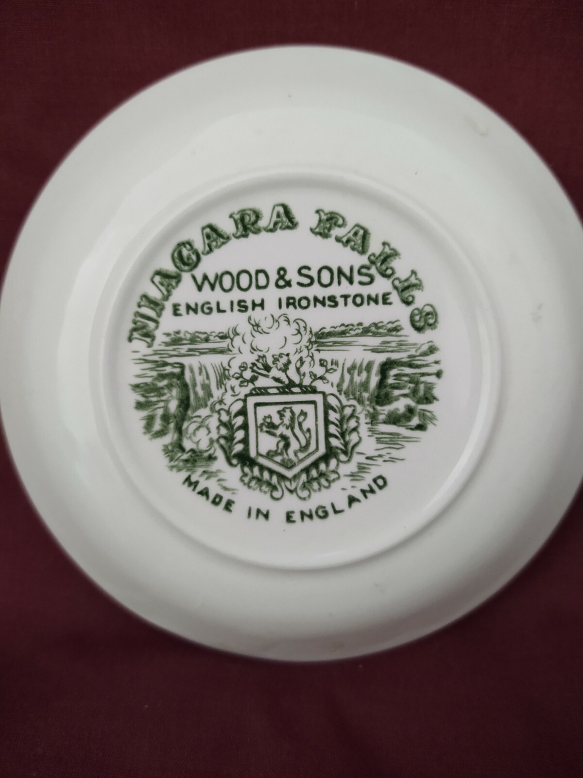 Wood And Sons Vintage 4.5″ Collector’s Plate Of Niagara Falls Maid Of the Mist