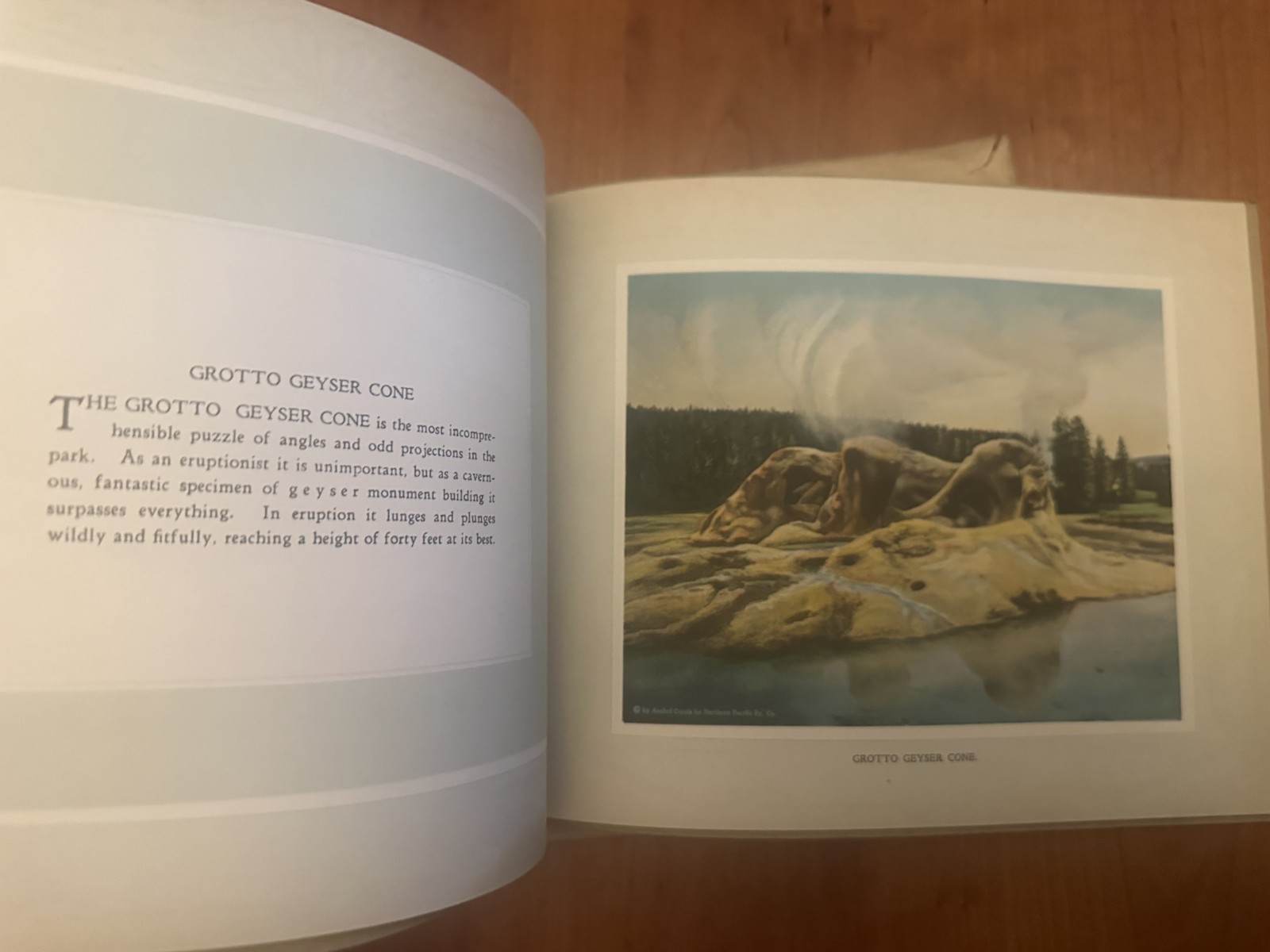 1920s Yellowstone Park Asahel Curtis For Northern Pacific Souvenir book!