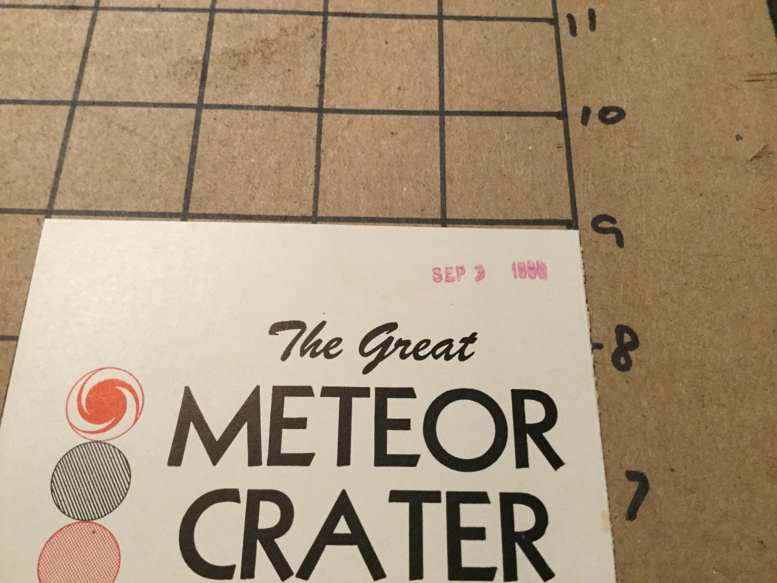 original HIGH GRADE booklet: 1953 The Great METEOR CRATER of Arizona off Rt. 66
