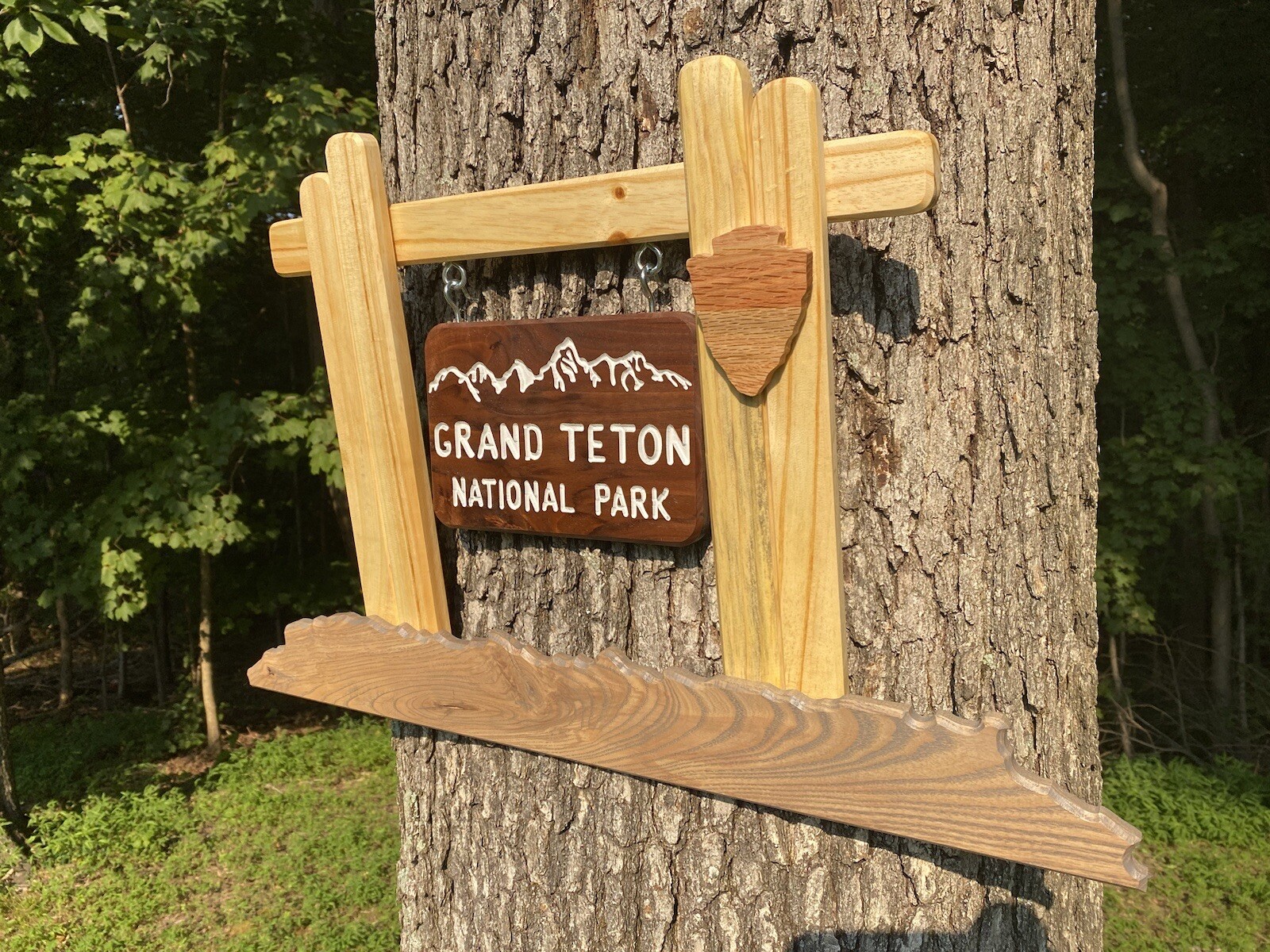Grand Teton Nation Park Wall Décor Wyoming WY Jackson Hole Deluxe Entrance Sign