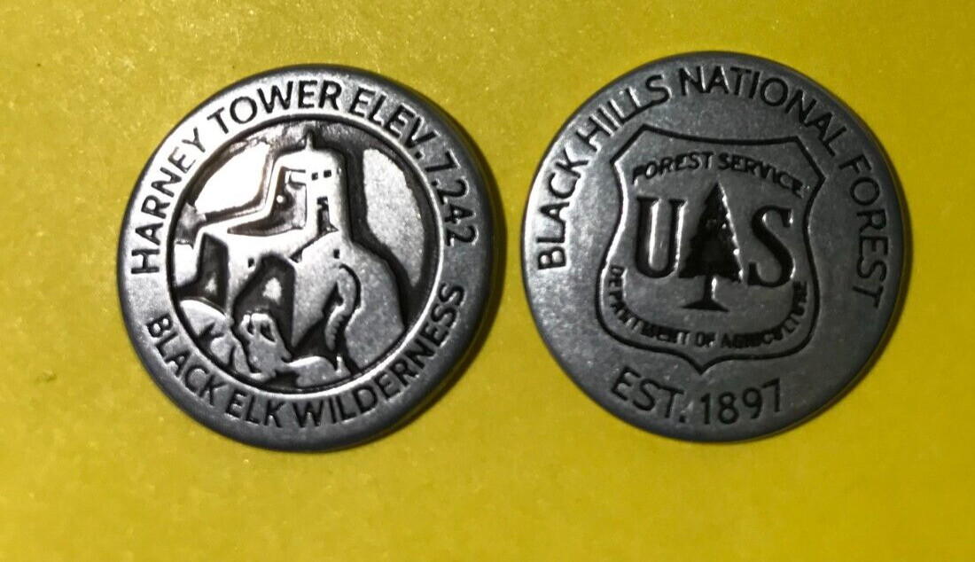 Harney Tower Black Elk Wilderness Token
