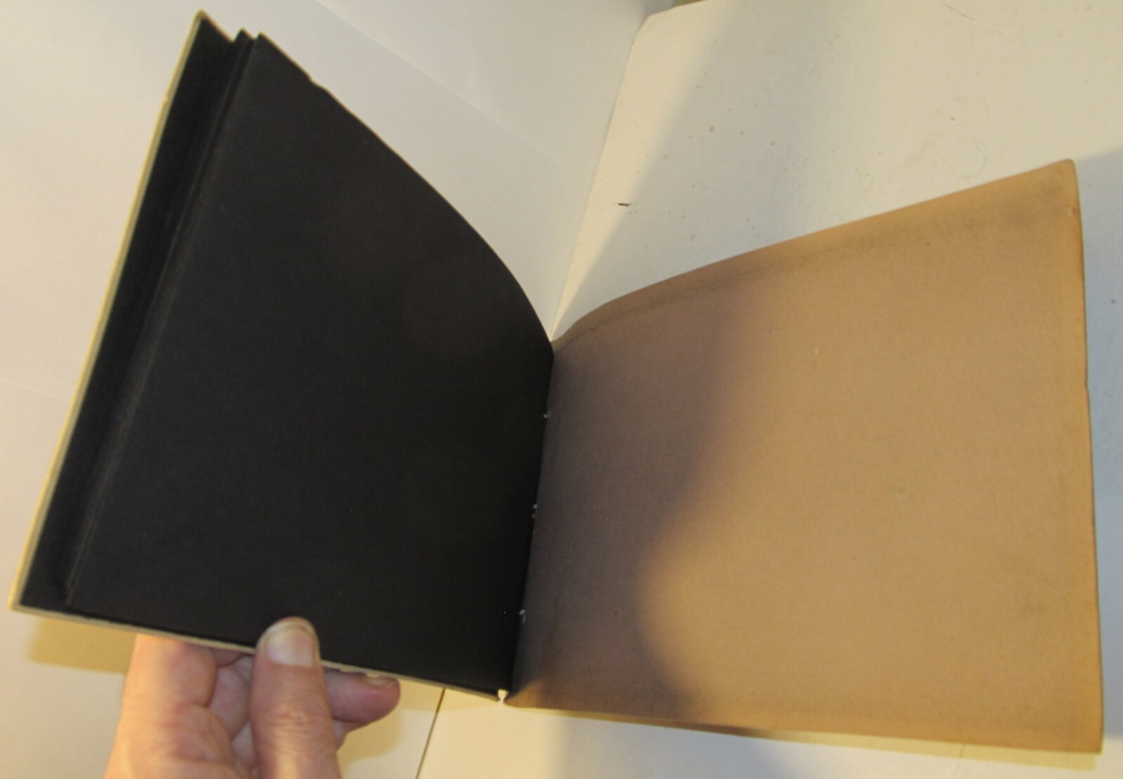 Photographs Photo Album Suede Cover Featuring Kentucky Mammoth Cave, Vintage