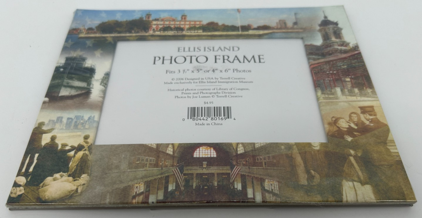 Ellis Island National Park 4 x 6″ Photo Frame~NEW~New York~New Jersey~Fits 3½x5″