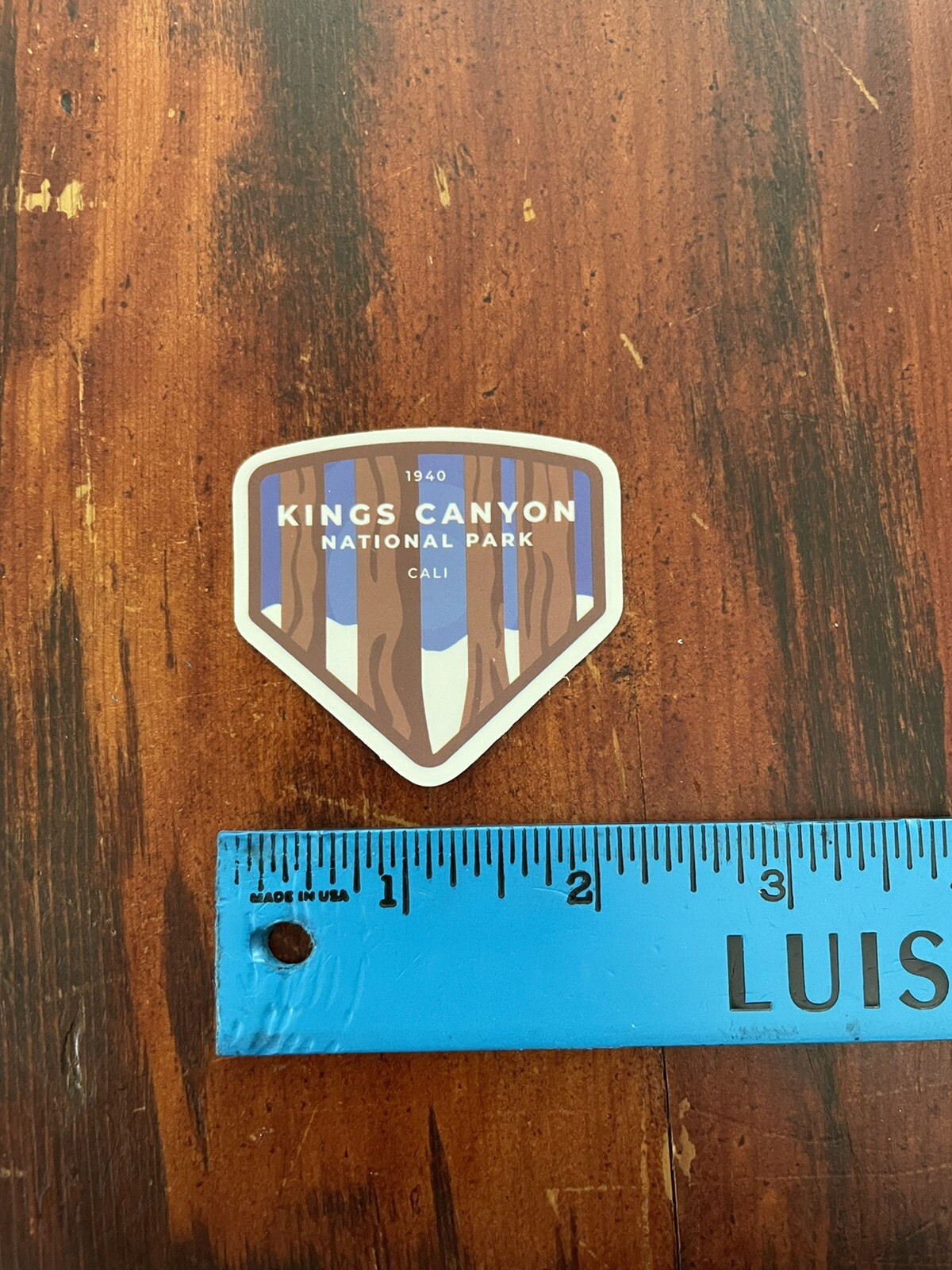 1940 Kings Canyon National Park Cali Outdoor Wilderness Sticker Decal