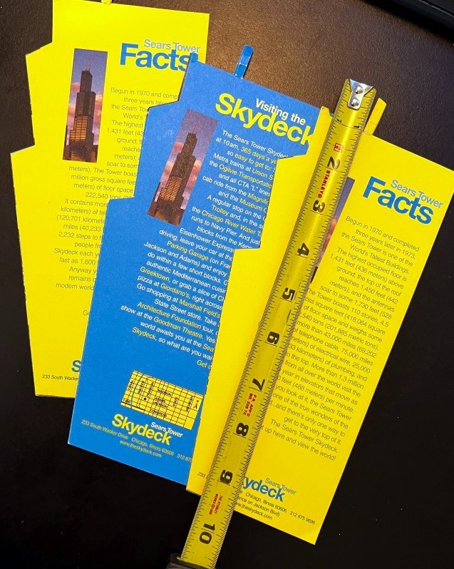 2008 Chicago (3) Pamphlets Sears Tower Skydeck Skyscraper Illinois Willis