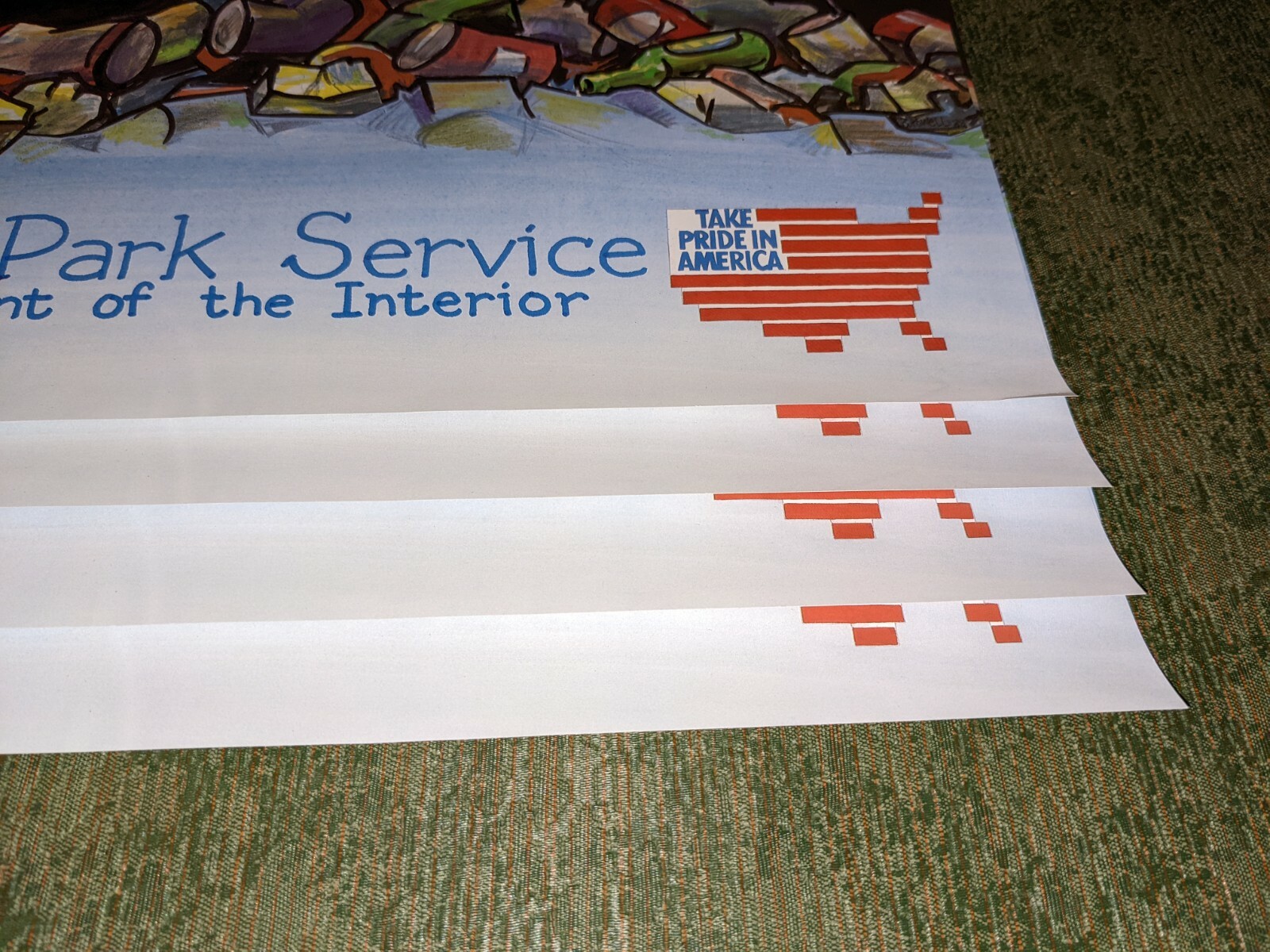National Park Service – Litter US Department of the Interior Poster 90s