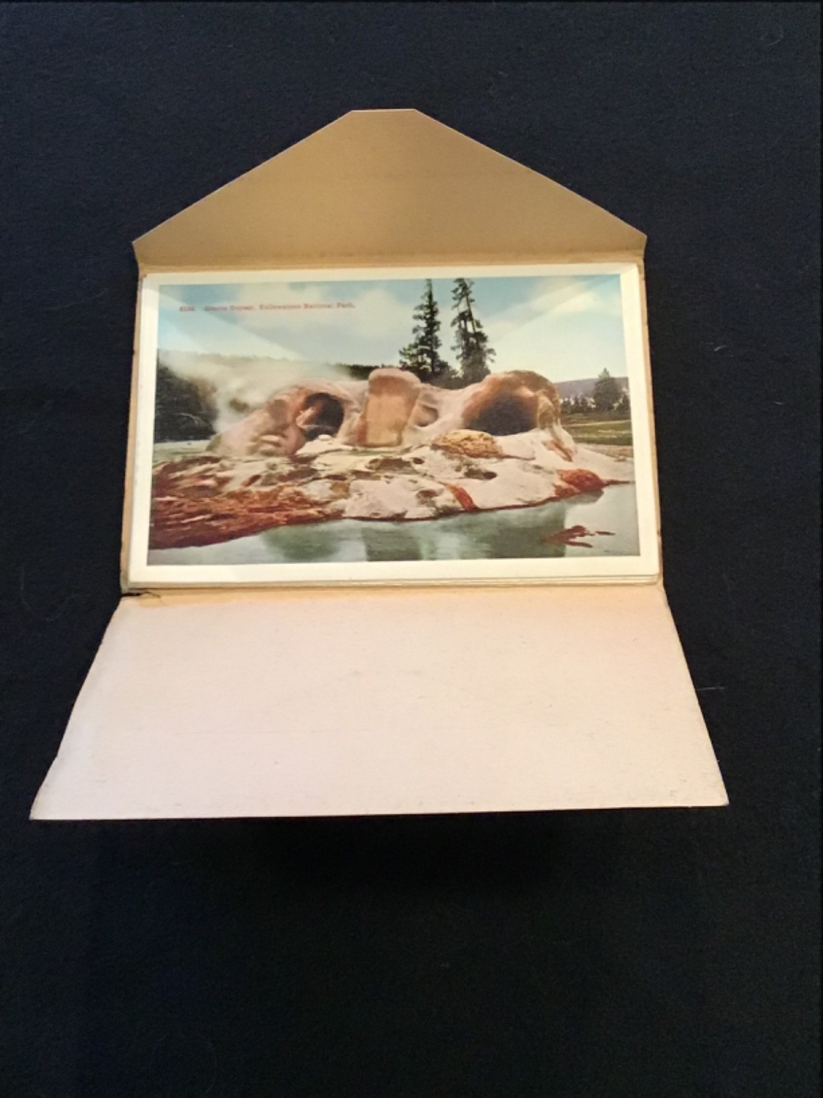 Yellowstone Park 1920’s Souvenir Fold Out Postcard, 22 Images, VG Cond., Rare