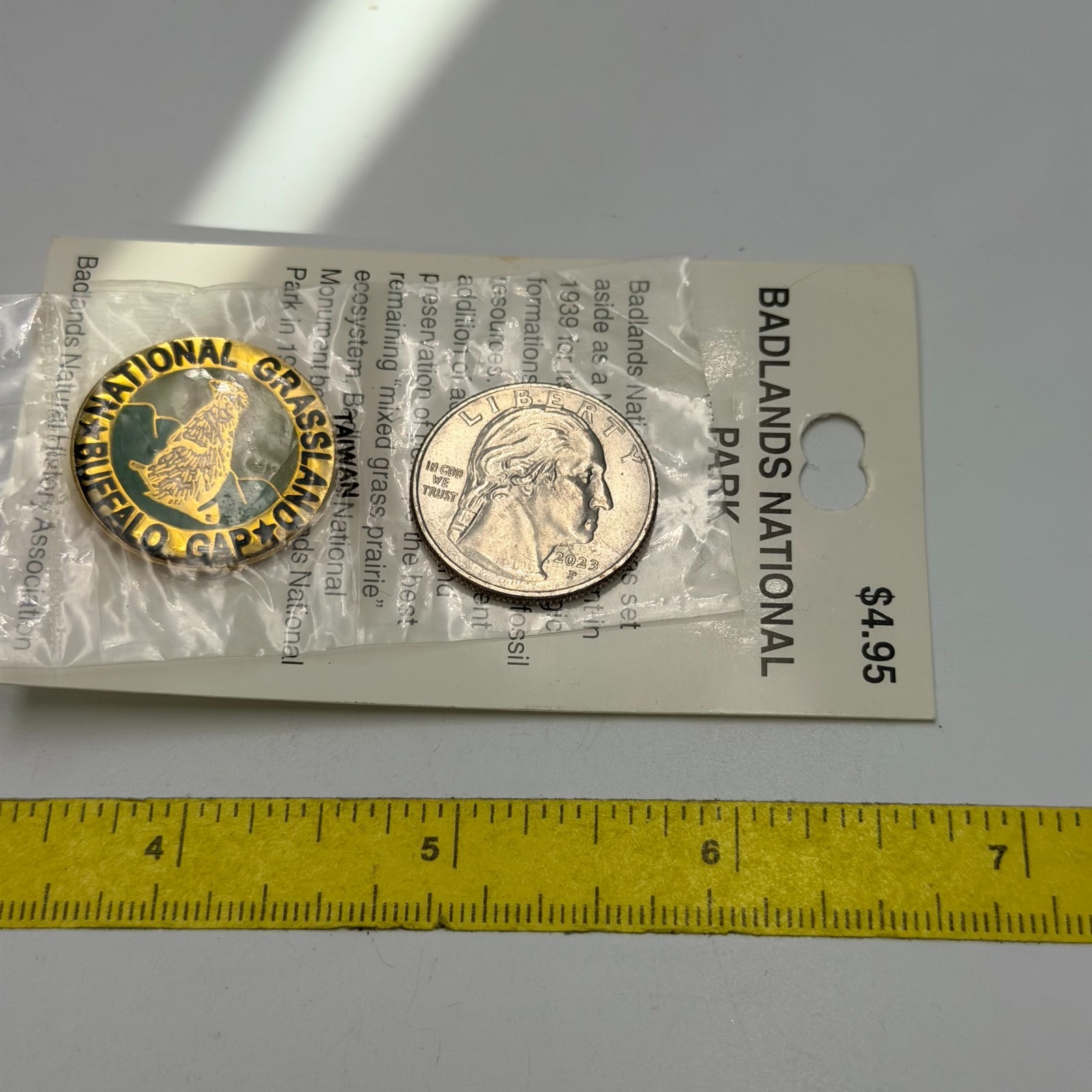 Buffalo Gap National Grassland South Dakota Lapel Pin Prairie Dog Badlands
