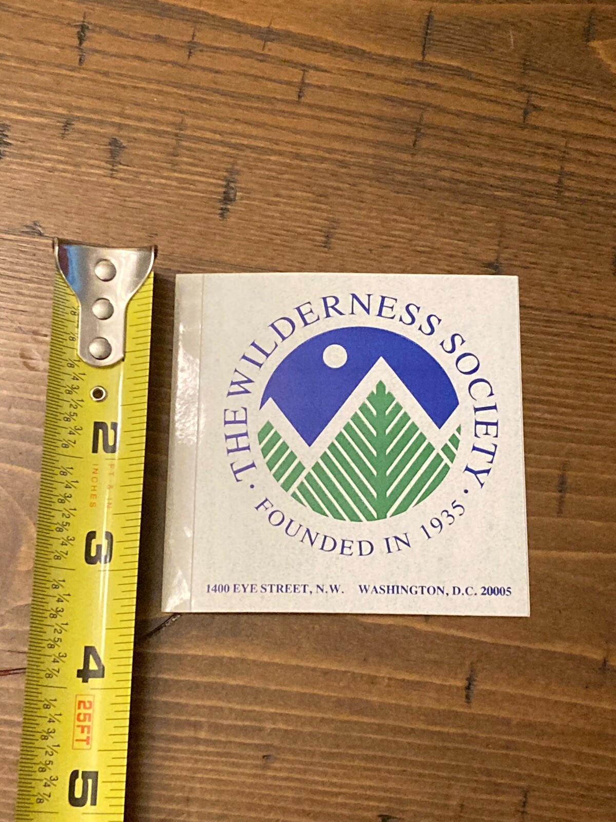 The Wilderness Society Logo Sticker Animal Wild Life Forrest’s Parks Vintage
