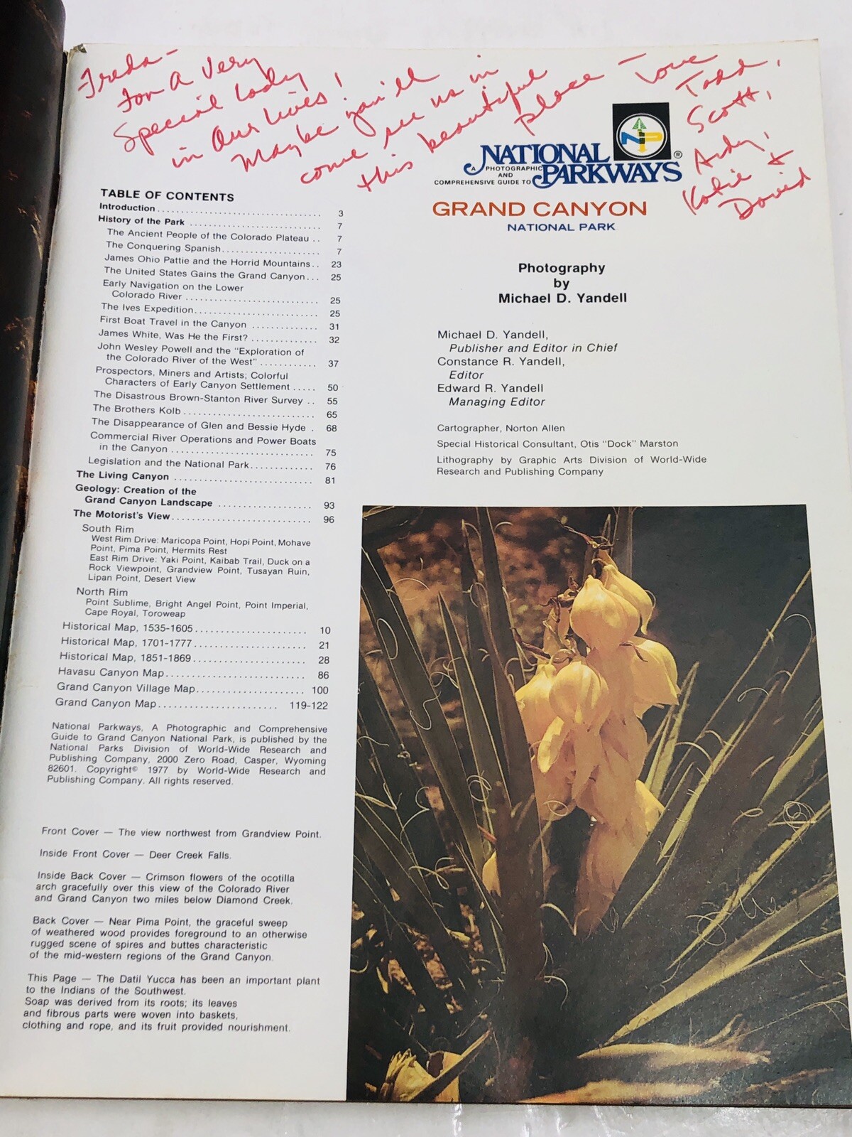 National Parkways Grand Canyon Photographic Historical Travel Guide 1977
