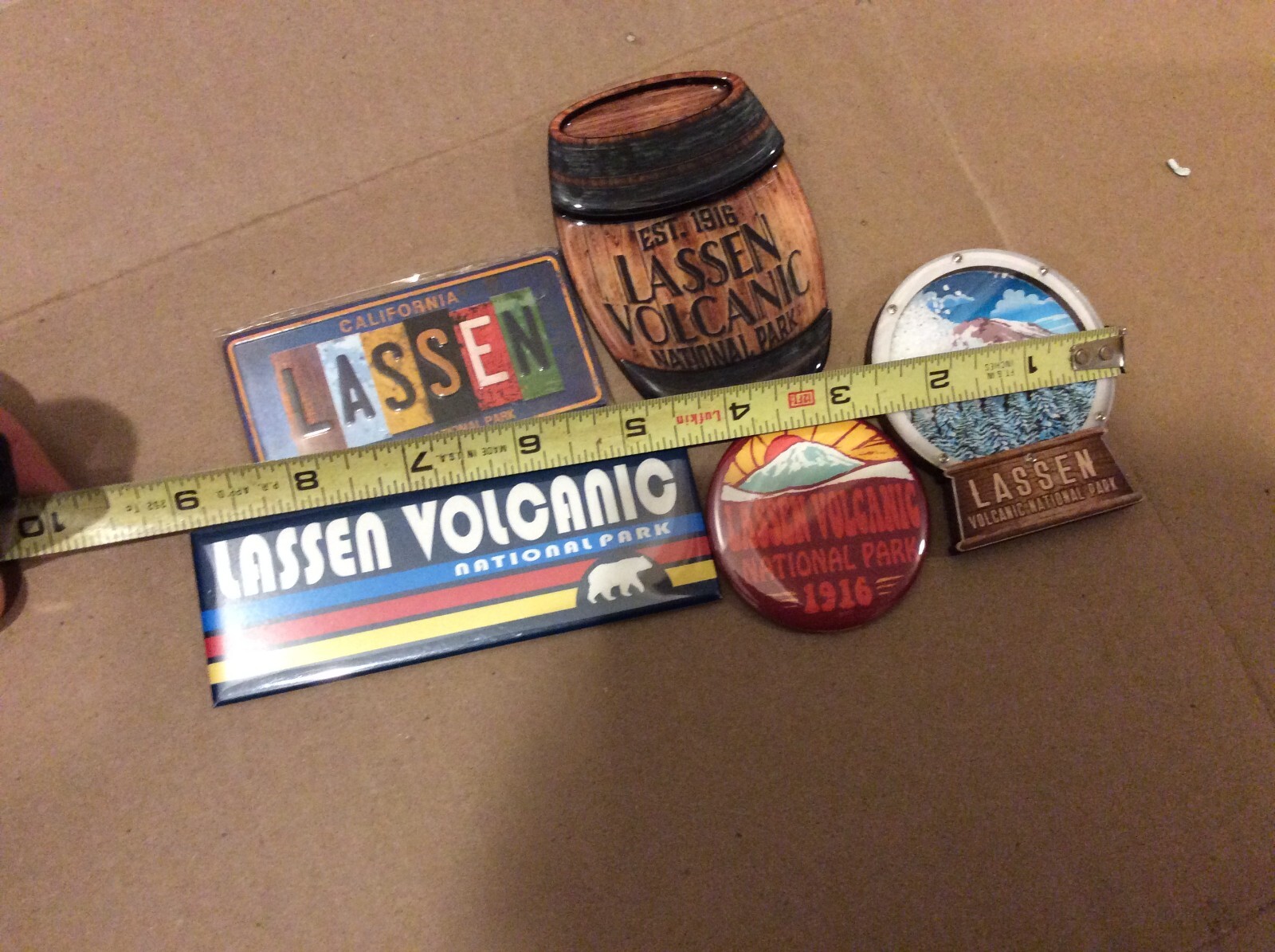 Lot of 5 Lassen Volcanic National Park Decorative Magnets