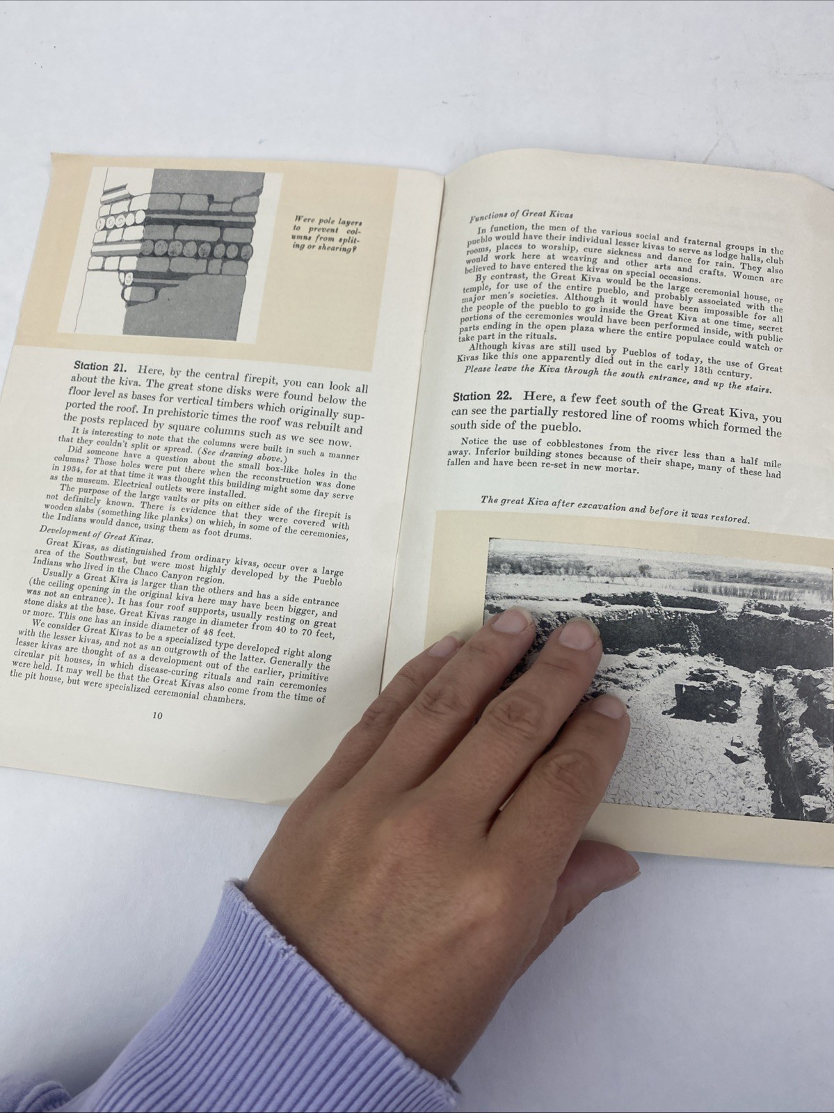 Vtg 1957 Aztec Ruins National Monument Booklet Brochure