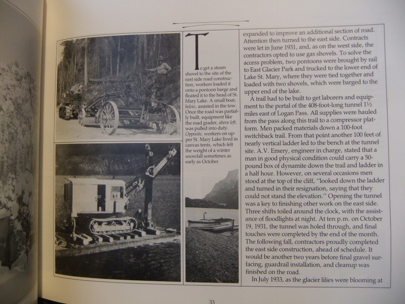 The Story of The Highway Across Glacier National Park Going-To-The Sun 1984 Book