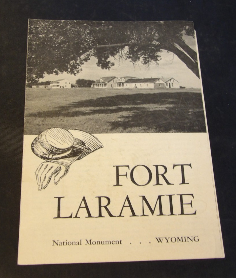 Vintage 1957 Fort Laramie National Monument Brochure Pamphlet Map Guide Info WY
