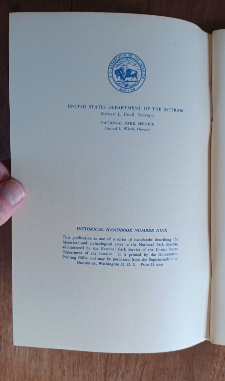 Gettysburg National Park Service Handbook Series No. 9 – 1962 Booklet