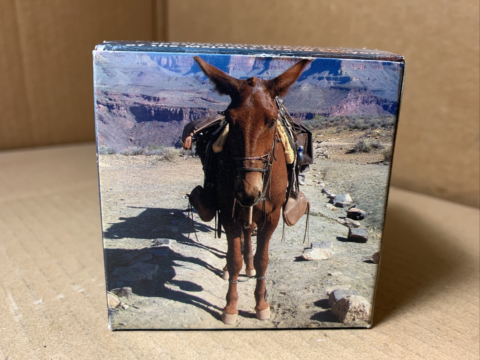 Vtg Grand Canyon National Park NPS AZ Souvenir Puzzle CUBE (9 pictures) in BOX
