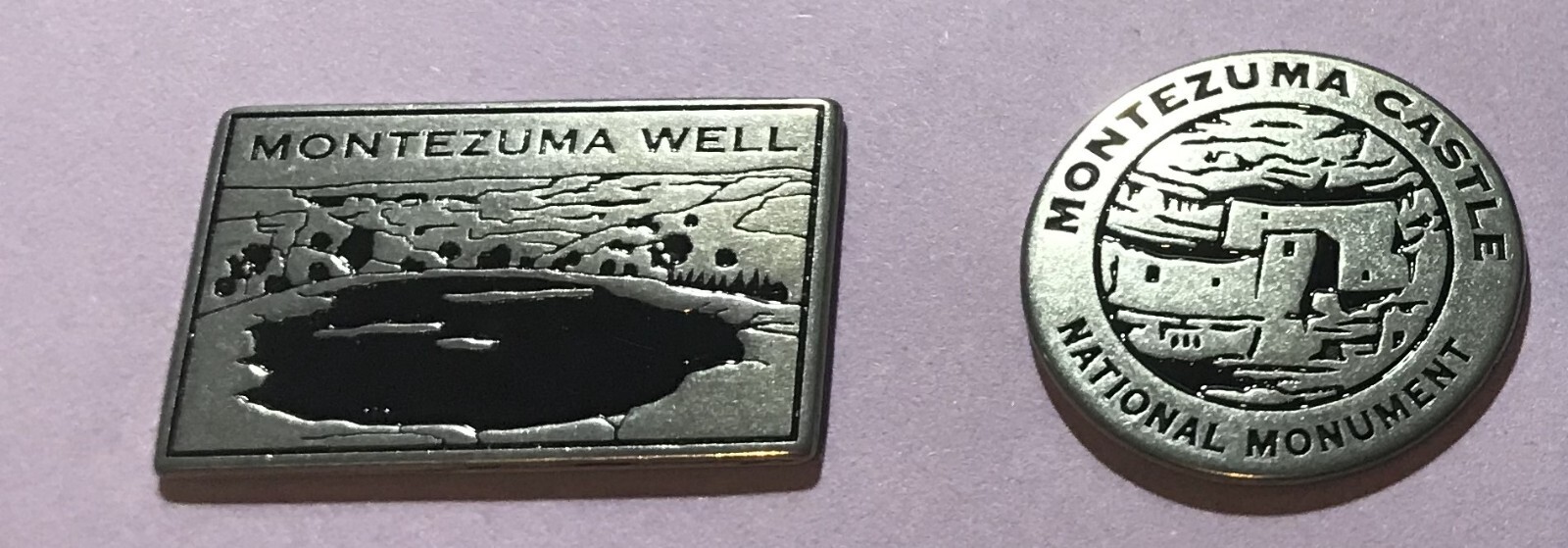Montezuma Castle and Montezuma Well Two Tokens Set