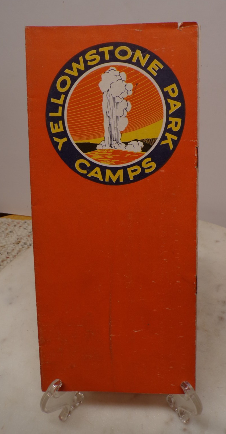 1925 Yellowstone Park Camps Brochure Haynes Photos Planned Tours-Railroad-Auto