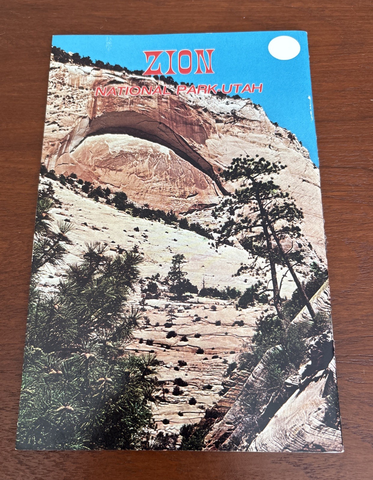 Vintage Zion National Park Utah UT with Map and Park Photos Springdale History