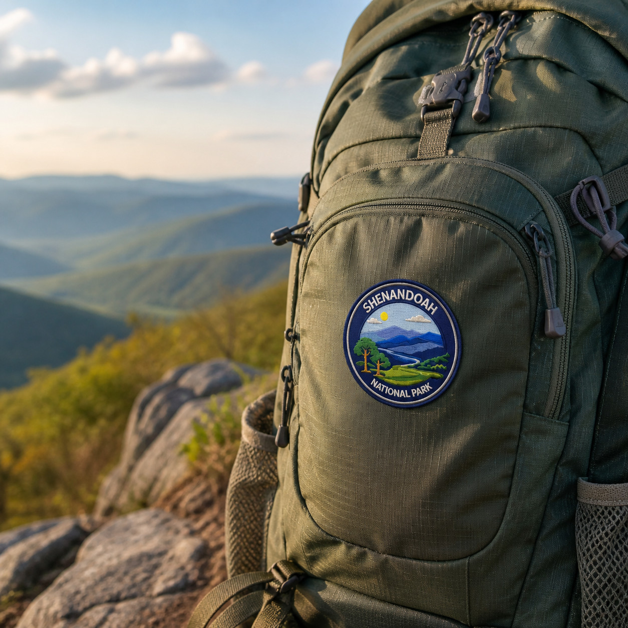 Shenandoah National Park Patch Embroidered Iron On 3″ Virginia Blue Ridge Travel