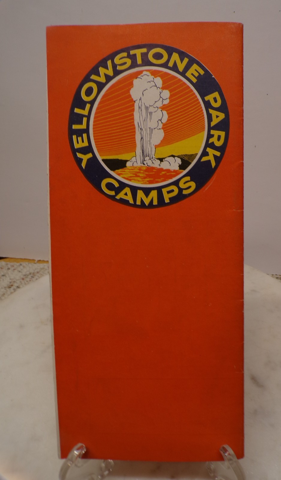 1925 Yellowstone Park Camps Brochure Haynes Photos Planned Tours-Railroad-Auto