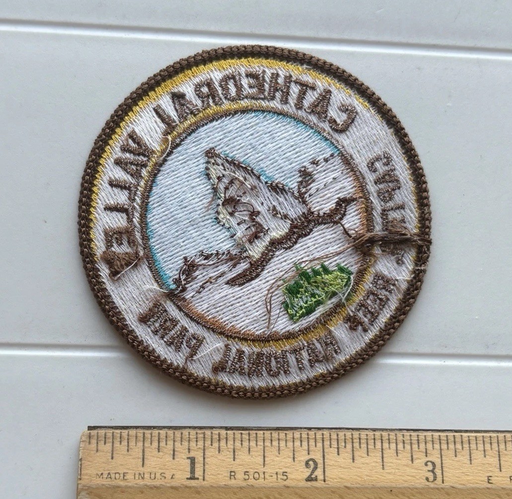 Cathedral Valley Capitol Reef National Park Round Embroidered Souvenir Patch