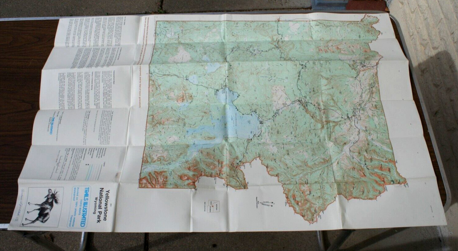 1983 Yellowstone National Park Wyoming Trails Illustrated Topo Maps 201