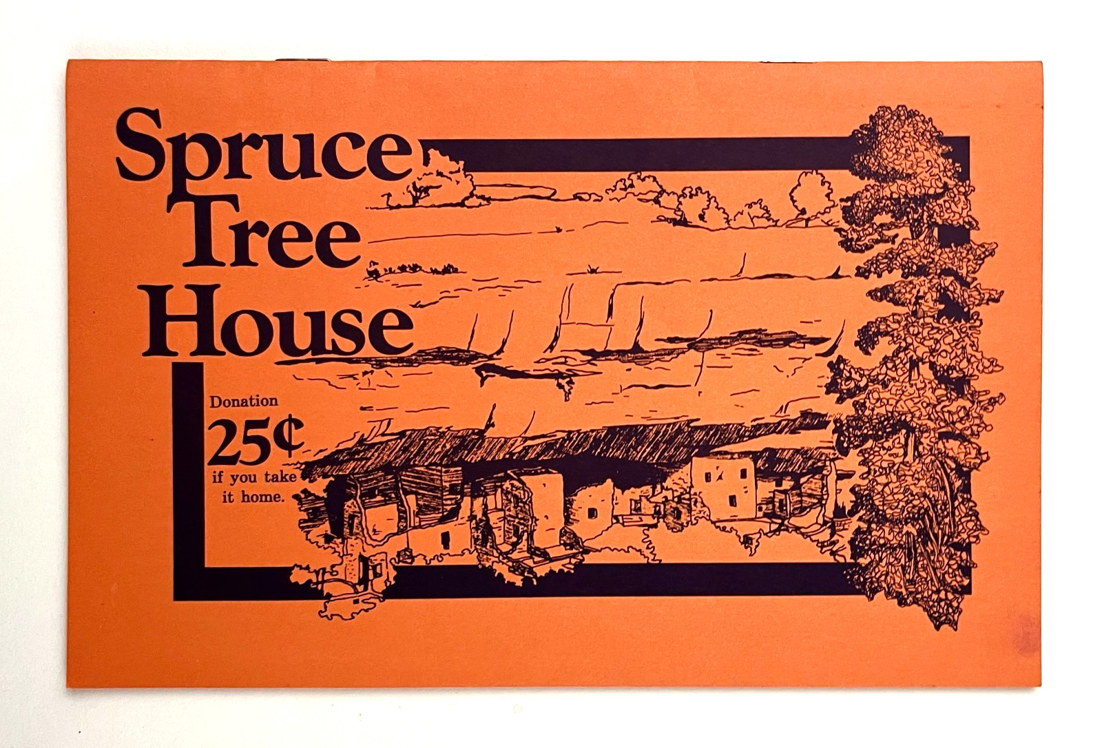 1980s Mesa Verde National Park CO Spruce Tree House Vintage Travel Booklet