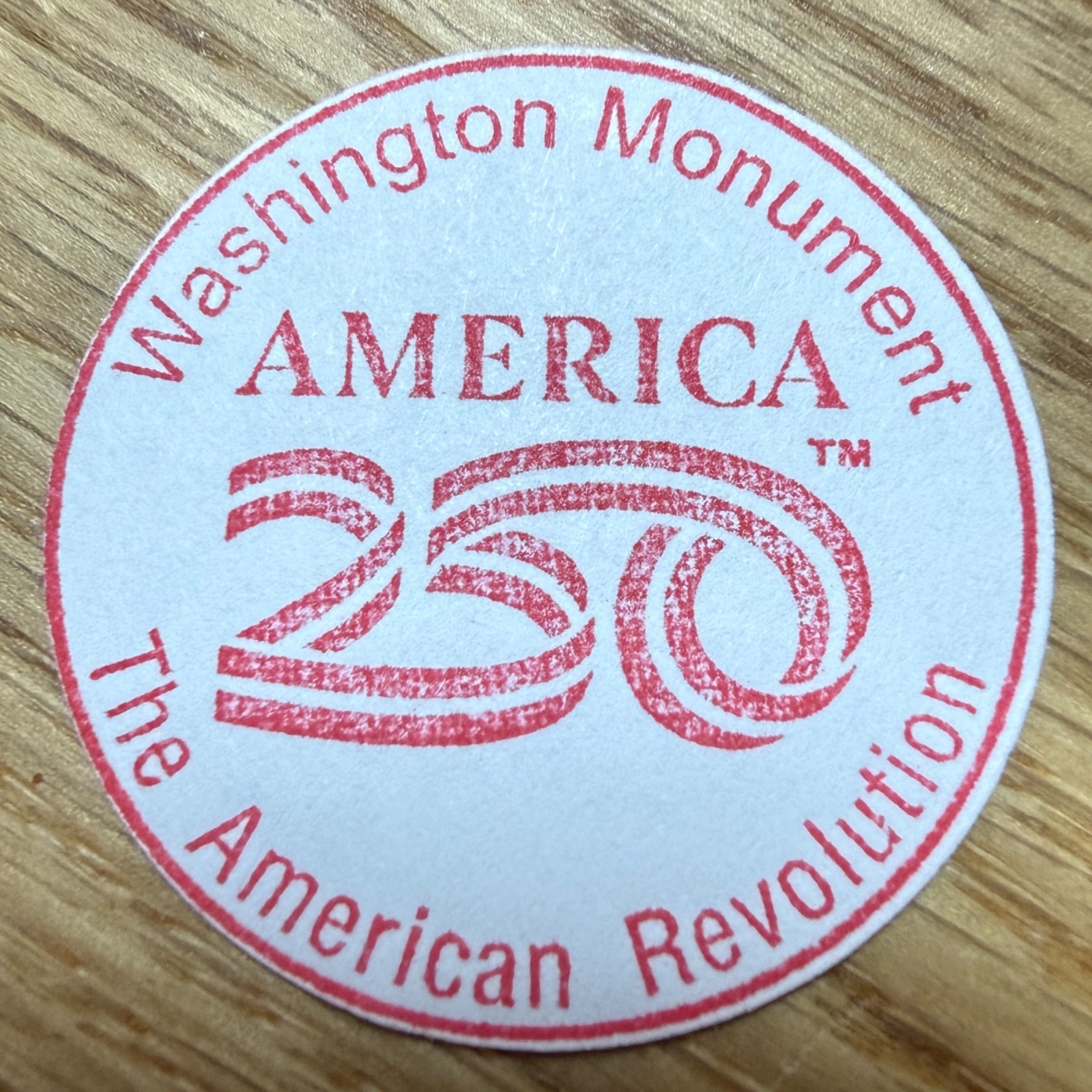 Washington Monument America 250 National Park Passport Stamp