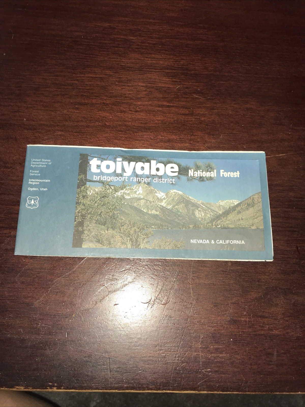 US Dept of Agriculture Forest Service Toiyabe National Forest map