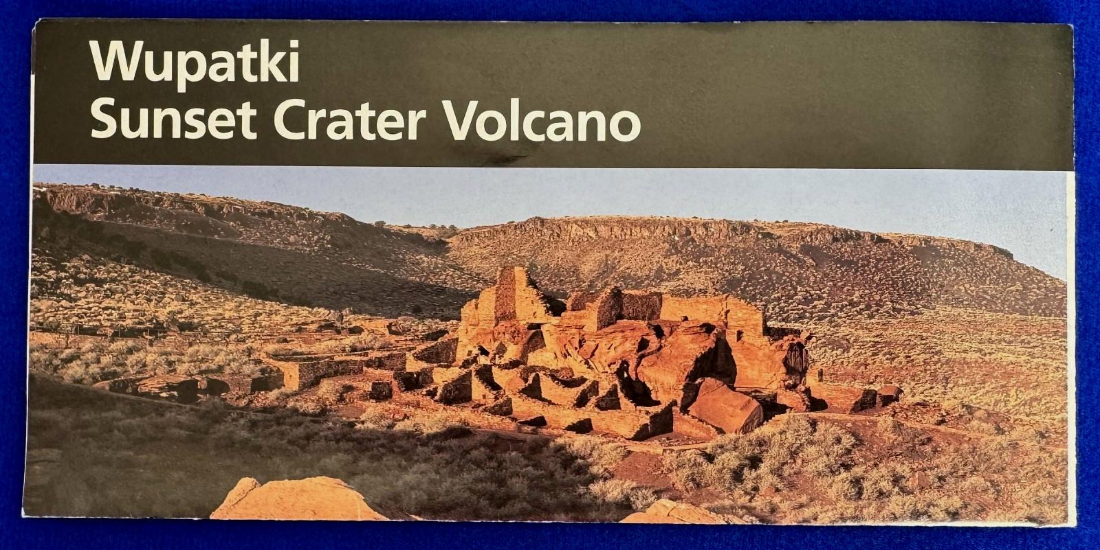 Vintage 2003 Wupatki Sunset Crate Volcano National Park Service Map and Guide