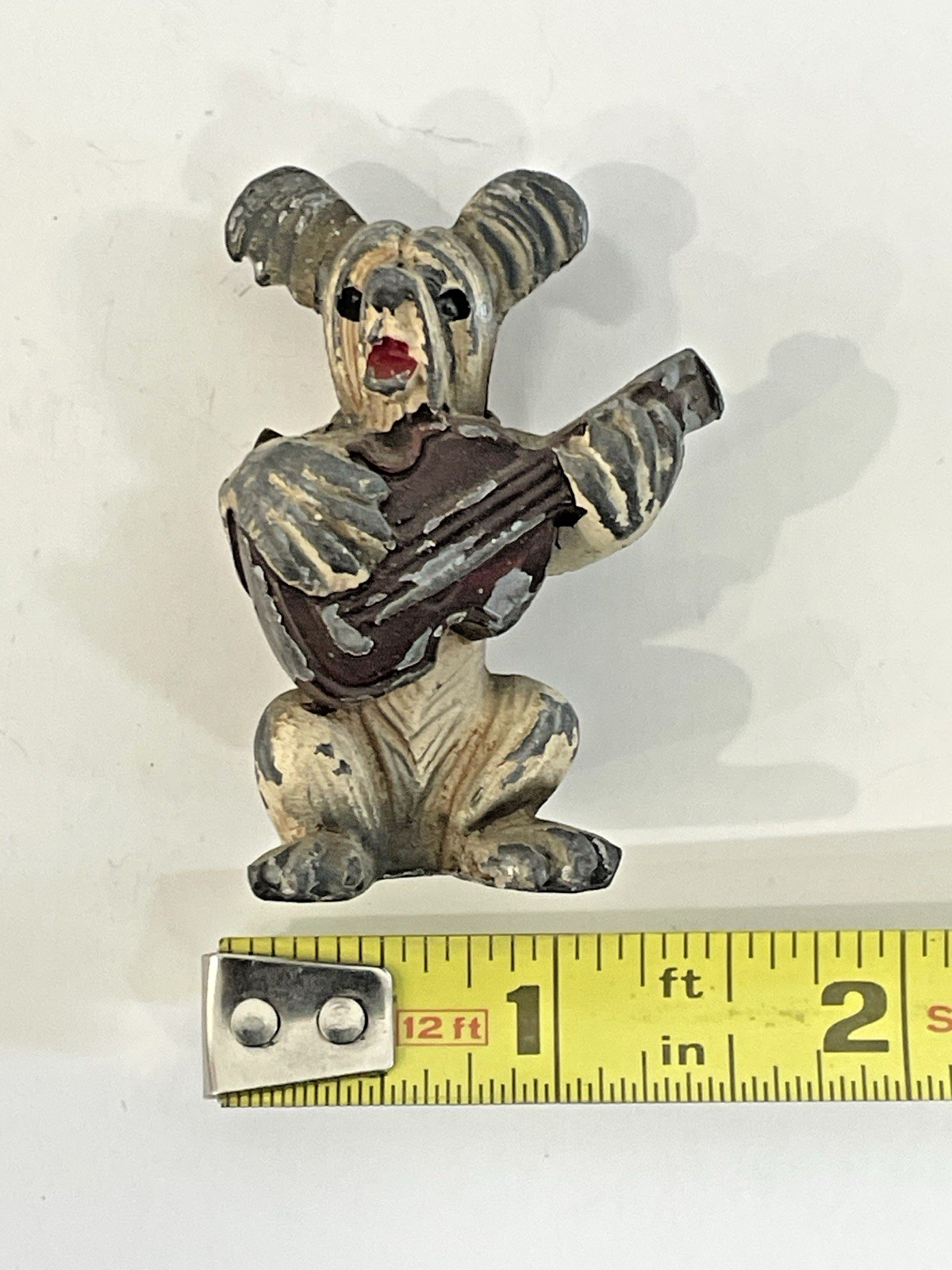 VTG Cast Iron Dog Guitar Grand Canyon National Park tourist Souvenir 1940’s